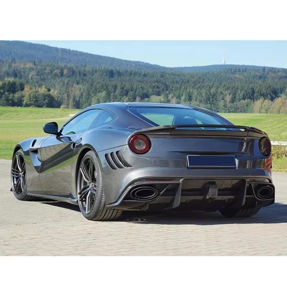 M Style Body Kits for F12 Excellent Quality Fast Deliver Dry Carbon Fiber Front Lip Side Skirt Rear Diffuser Hood Bonnet